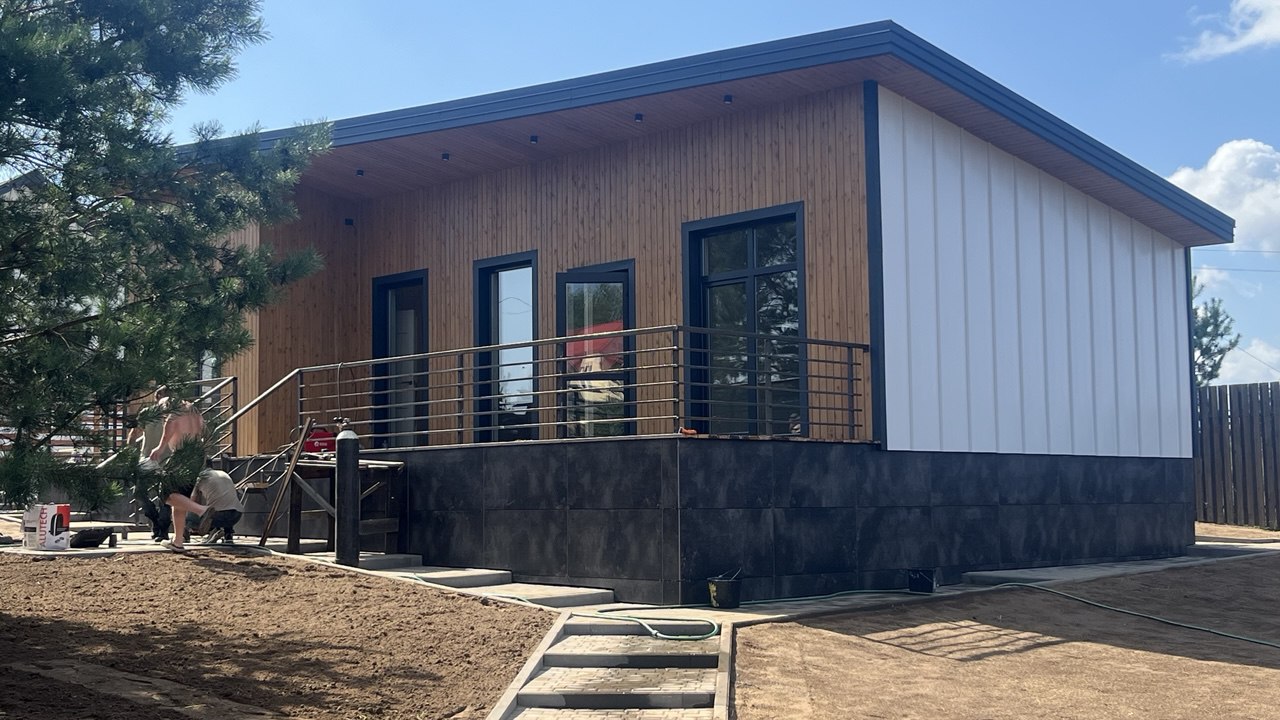 Современный каркасный дом